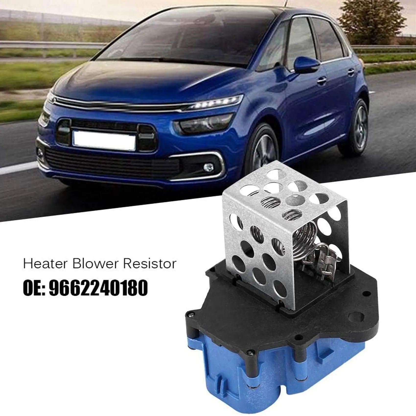 For Citroen C4 for Peugeot 307 308 Partner 3008 5008 Radiator Fan Cooling Resistor 1308CP 9662240180 9673999980 1308CX