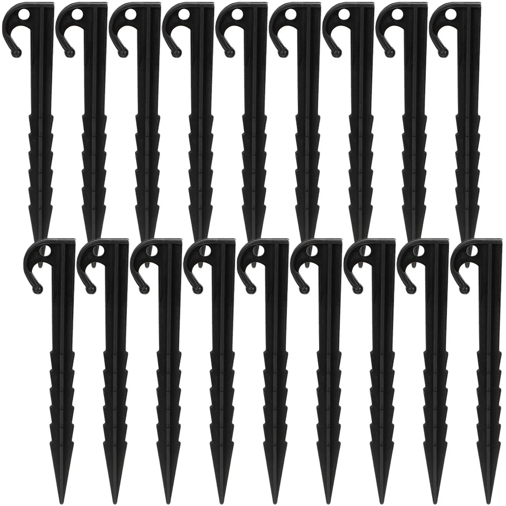 

50 Pcs Windproof Nail Tent Stakes Pegs or Spikes Heavy Duty Plastic Sand Ground