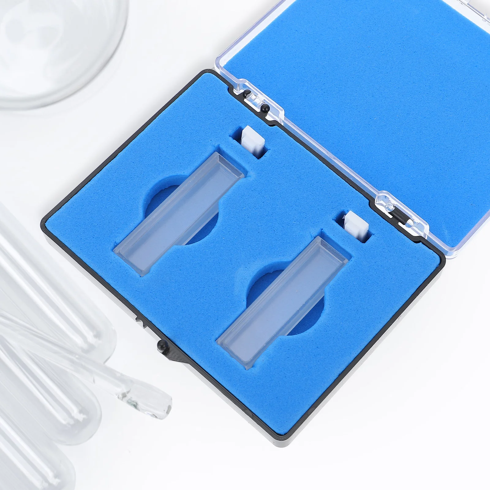 

2Pcs Quartz Glass Cuvette Spectrophotometer Laboratory Standard Cuvette Cell Optical Glass Laboratory Cuvettes