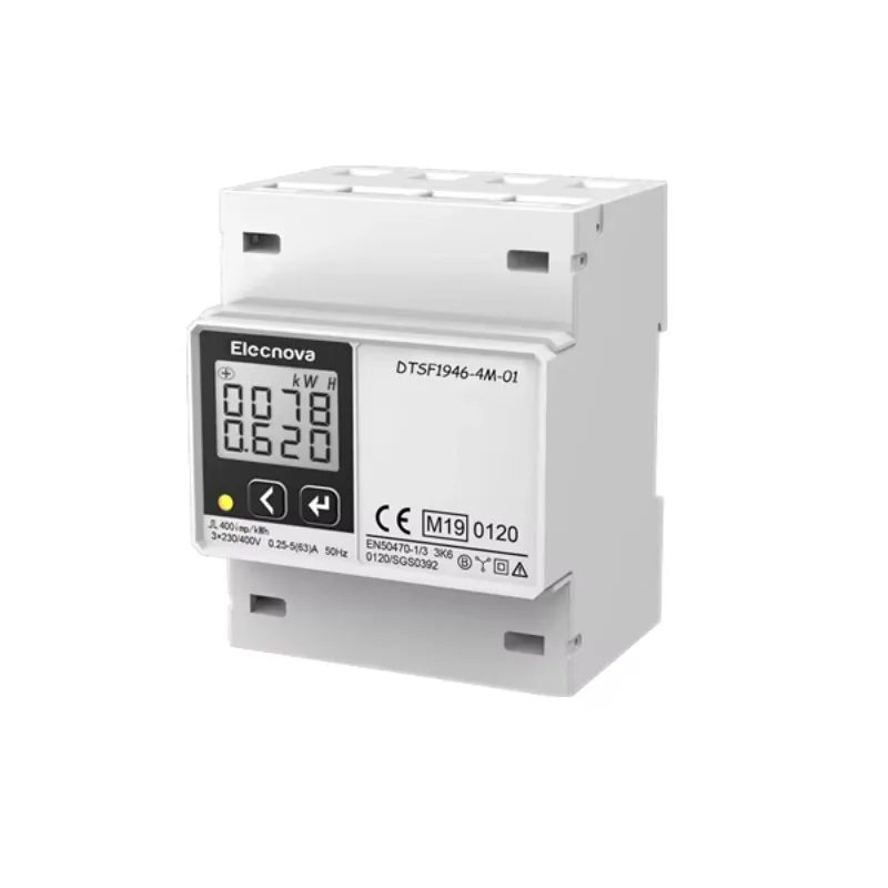 Remote reading of 100A is directly input into the kWh EN 13757-2 Mbus three-phase energy meter