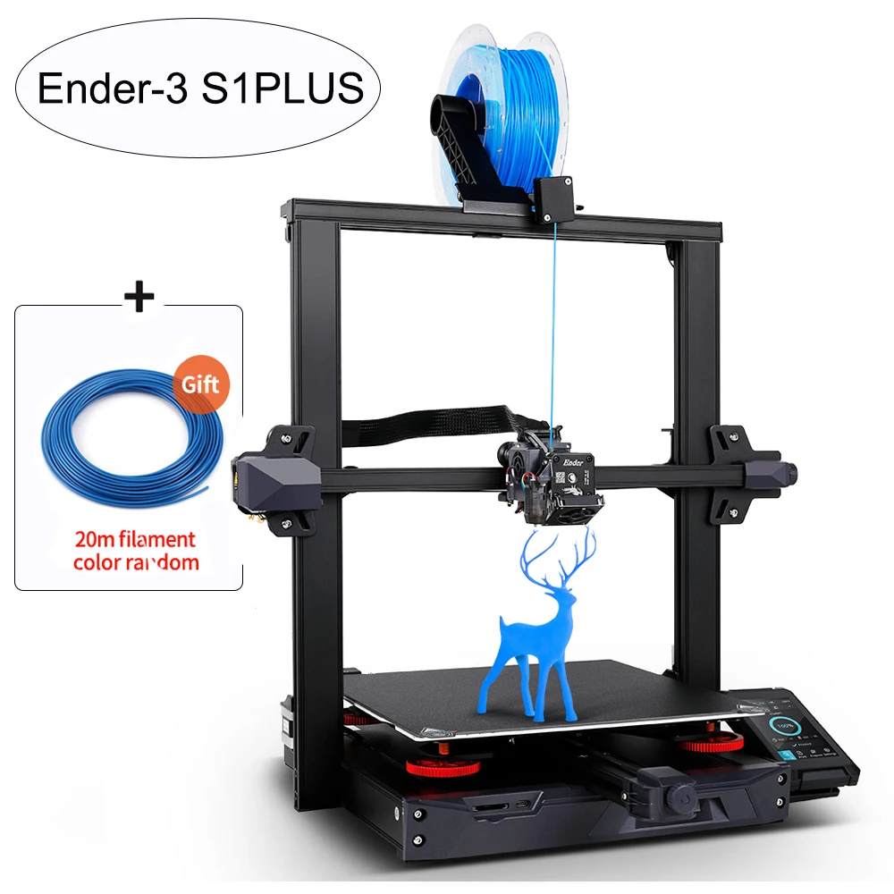 Imagem -03 - Pro e s1 Plus Impressora 3d Extrusora Direta Plataforma de Impressão Spring Steel Retomar Impressão Fdm Ender-3s1 pc Creality-ender3s1