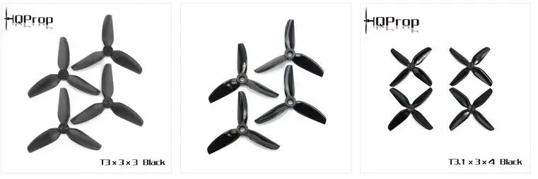 4 pairs HQ HQPROP HQProp Propeller 2.9inch-3inch 75mm/ 76mm/85mm lots types 2 / 3 /4 5 6-Blades CCW CW fit many MINI RC drones