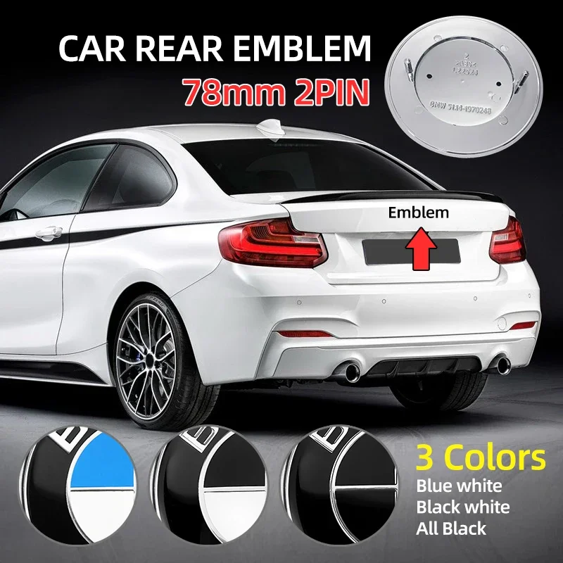 1 pz 78mm 51141970248 emblema auto posteriore Logo Badge accessori per lo Styling per BMW E66 E53 X5