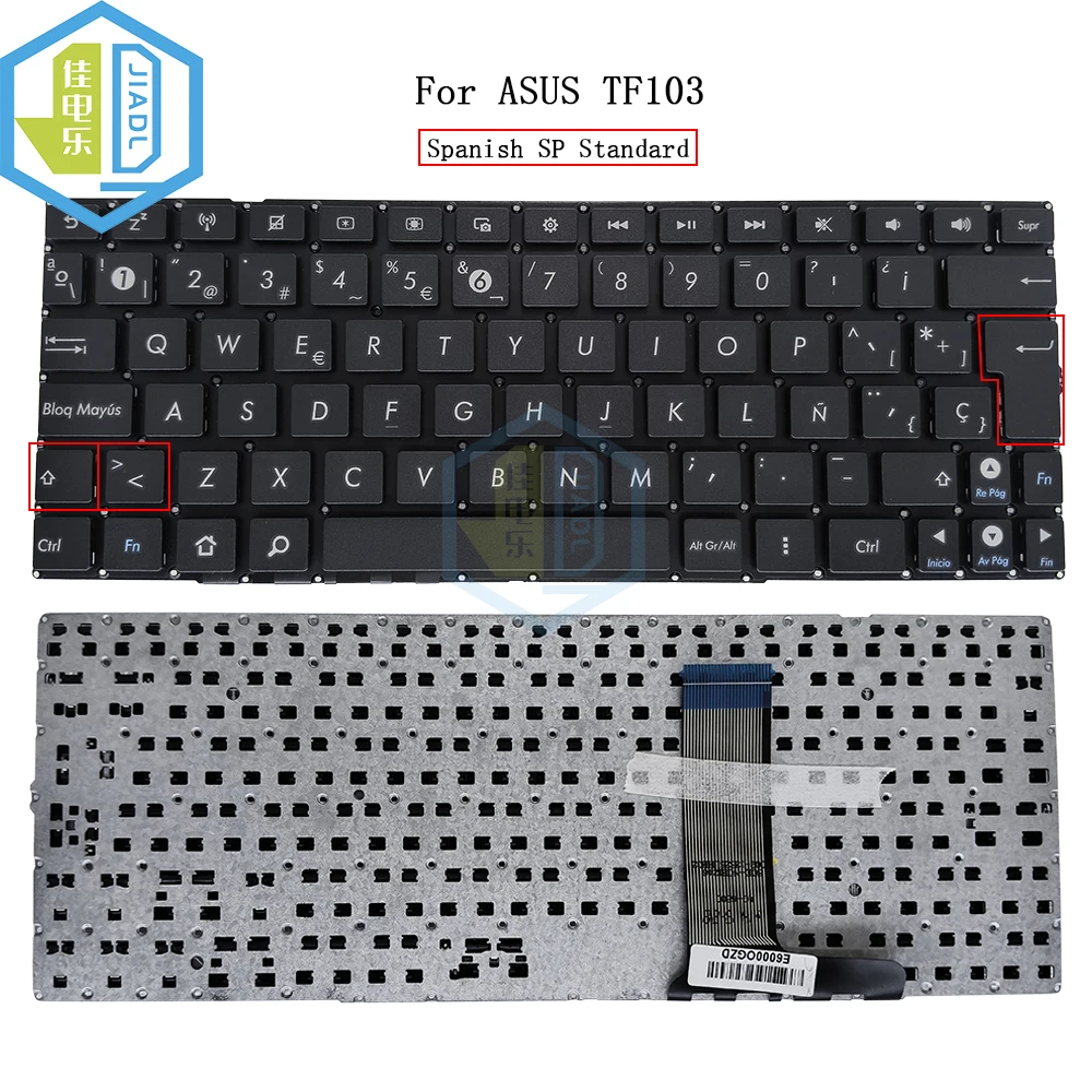 Spain Spanish Keyboard For ASUS Transformer Dock AD03 TF103C TF103 TF303 TF303CL SP/ES Fit Latin Notebook PC Keyboards/Teclado