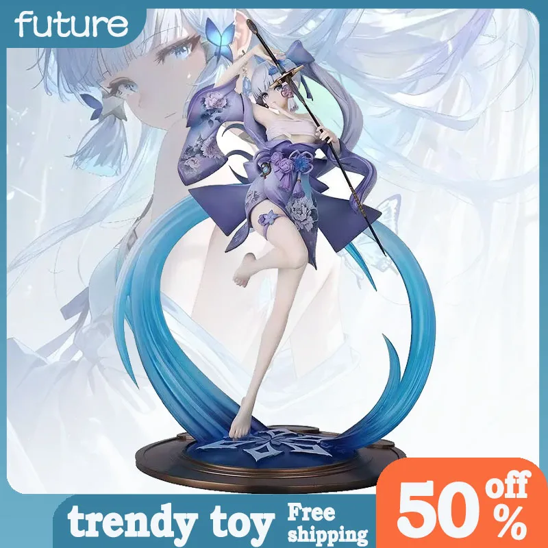 

23cm Genshin Impact Figure Kamisato Ayaka Zhongli Cute Anime Collectible Model Pvc Desktop Decorations Holiday Gifts Kids Toys
