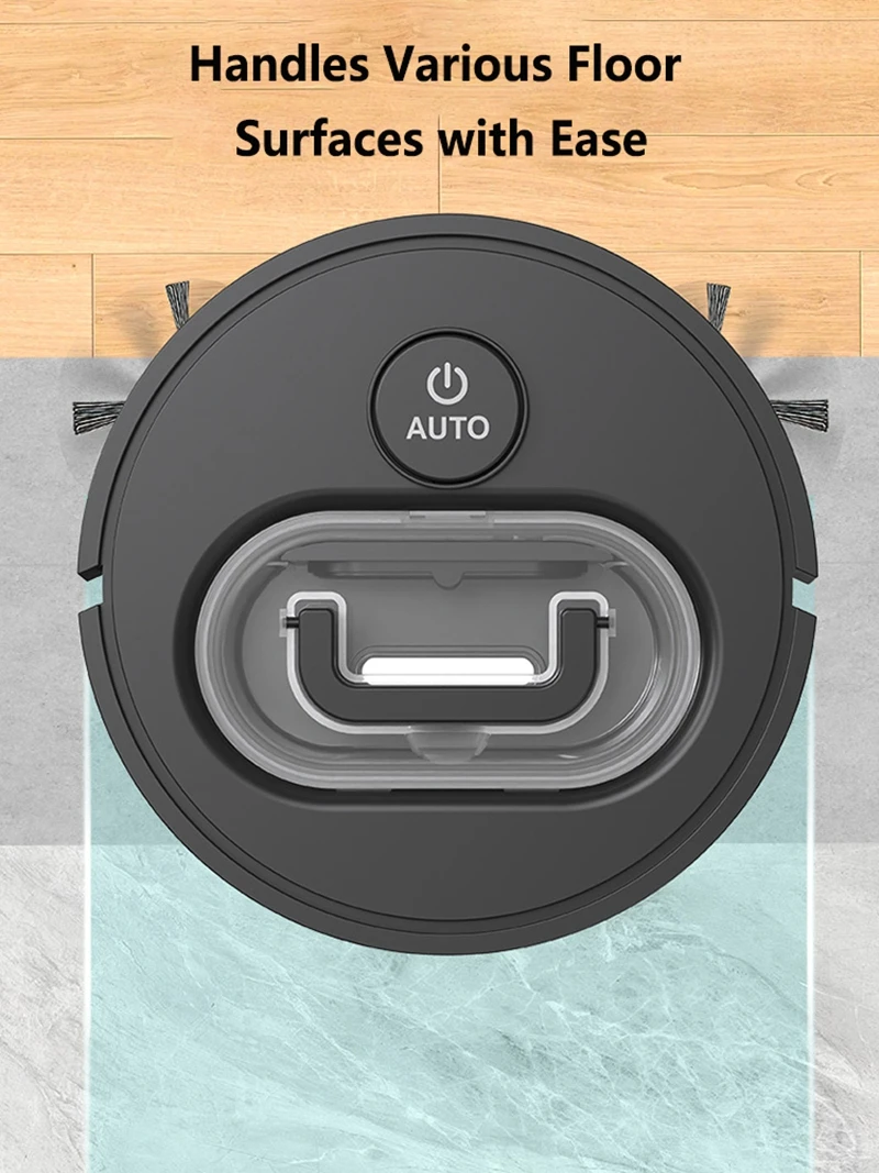 Automatischer Kehrroboter 3-in-1 Geräuscharm Ultra Dünn USB Wiederaufladbarer Staubsauger Mit Staubbehälter Mini-Reinigungsmaschine für Zuhause – Detail 3