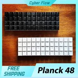 Planck 48 Full 1u Orthogonal Inline Keyboard QMK Support VIAL Wired Keyboards Customized HotSwap Keyboard PC Gaming Accessories