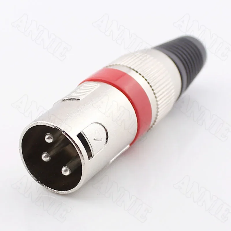 30pcs/lot 3 Pins Pure Copper Fancier RCA Socket For Gold Snake AV Plug Quality Product 3P XLR Connectors