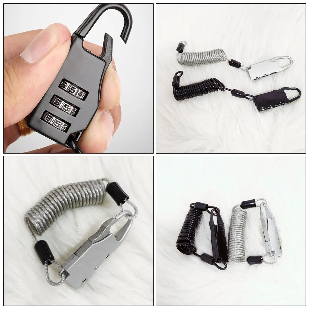 

2Pcs Bike Lock Metal Locks Reliable Protection for Riders Peace of Mind Bike Lock Cable Motorcycle Accessories