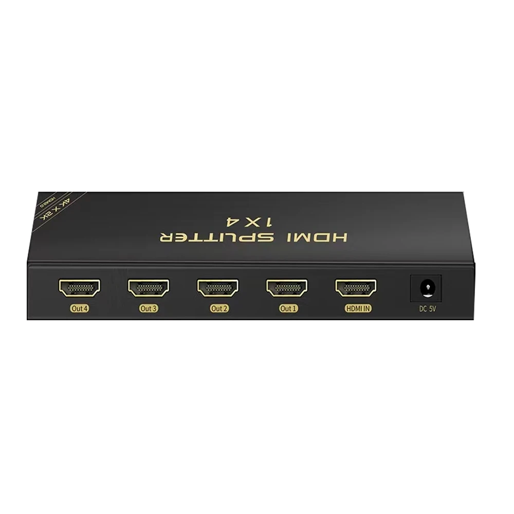 

Ultra HD 1x4 HDMI Splitter 1 Input to 4 Output Up to 4K @60Hz Support HDMI 2.0 HDCP 2.3 HDR 10 and Stereo 3D 18Gbps