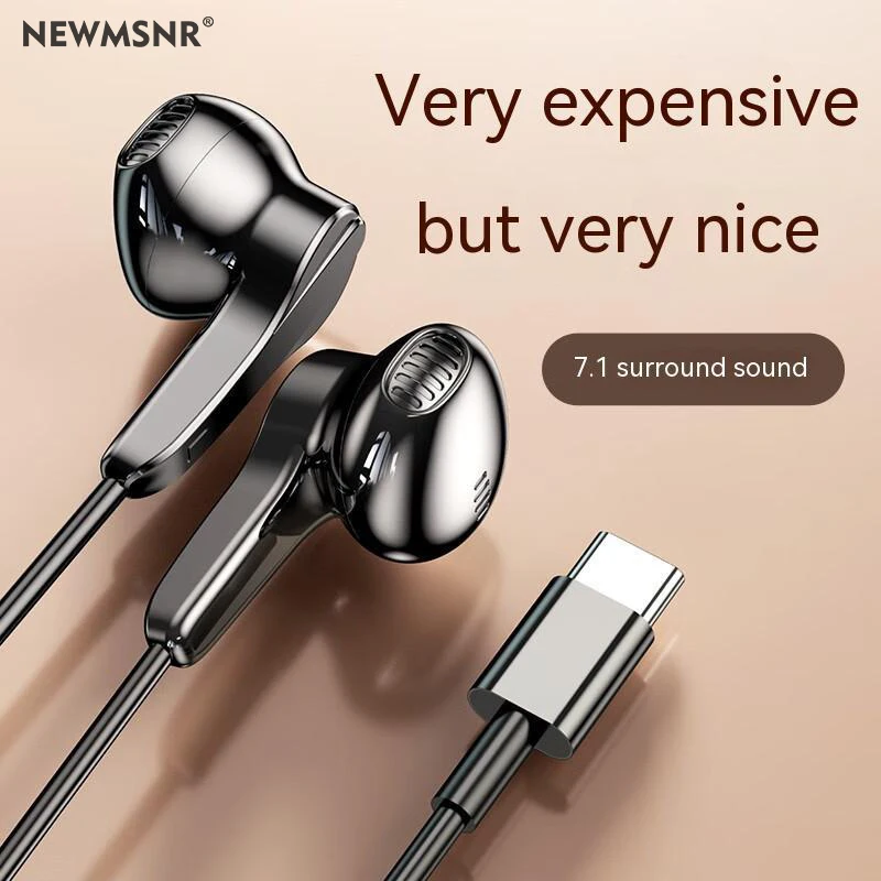 Wired in-ear Earphones Magnetic Digital Headphones HiFi Sound Noise Reduction Headsets with HD Call Handsfree for IPAD Samsung