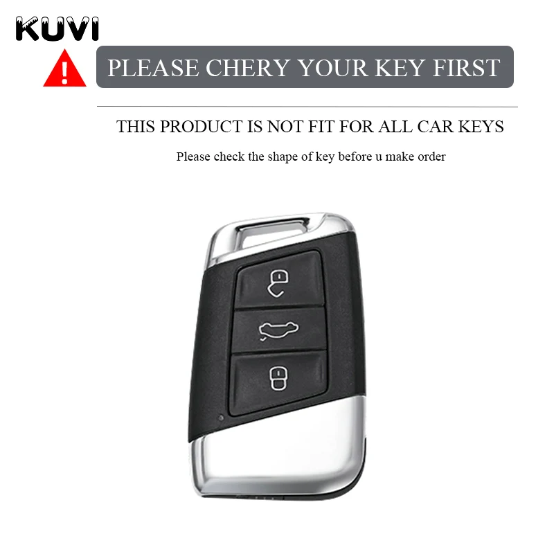 3 Button TPU Smart Car Key Case Cover Bag For VW Volkseagen Passat B8 Magotan For Skoda Superb A7 Kodiaq Seat Shell Fob keychain