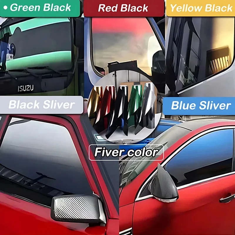 

Double Color Gradient Sun Film 50CMx1/3M UV Insulation Sticker Front Glass Window Film for BMW 330i Automobile Accessory
