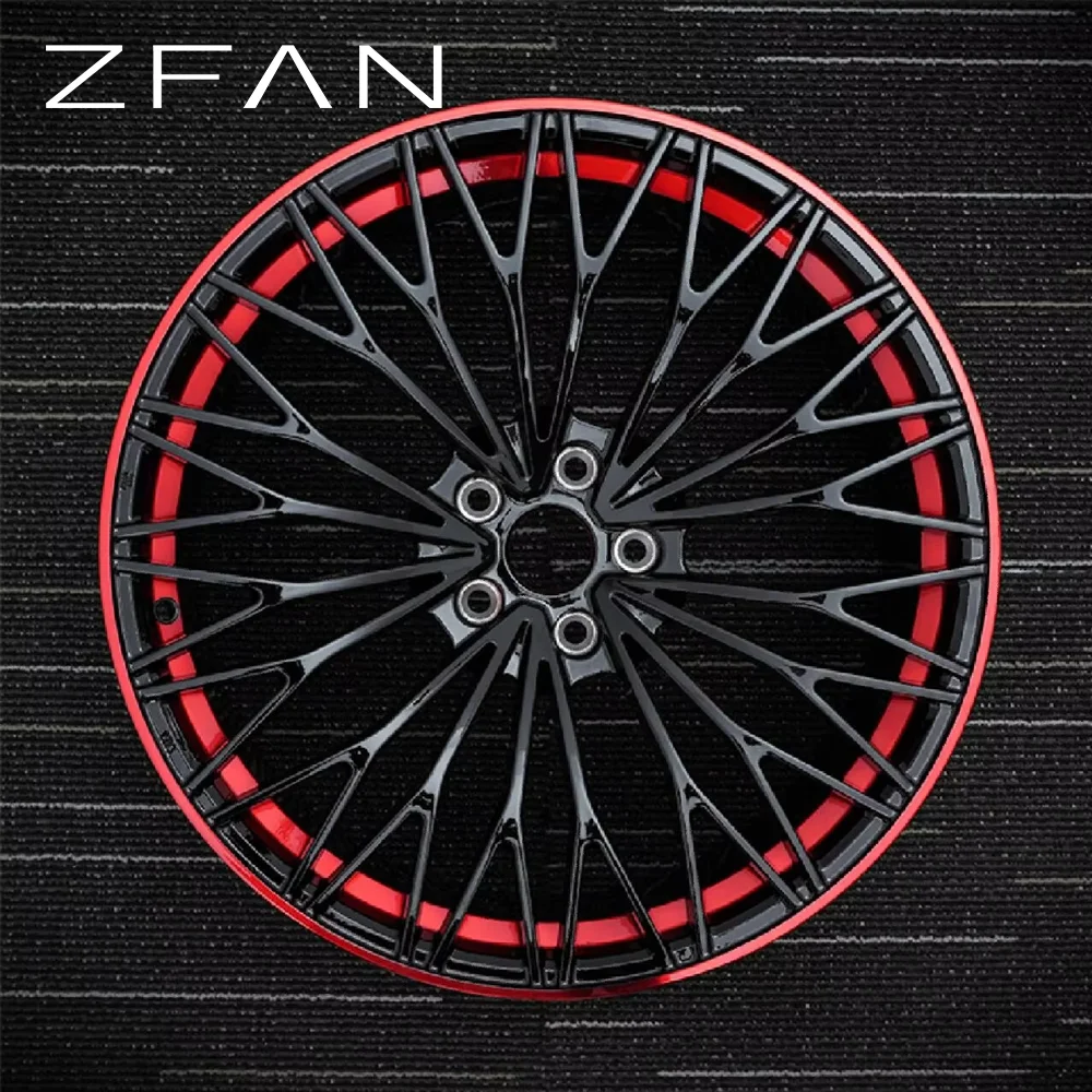 

Aluminium Alloy Chrome Car Rims 5x120/112/114.3 PCD 17-24inch Concave Deep Dish Forged Multi Spoke ZFAN for