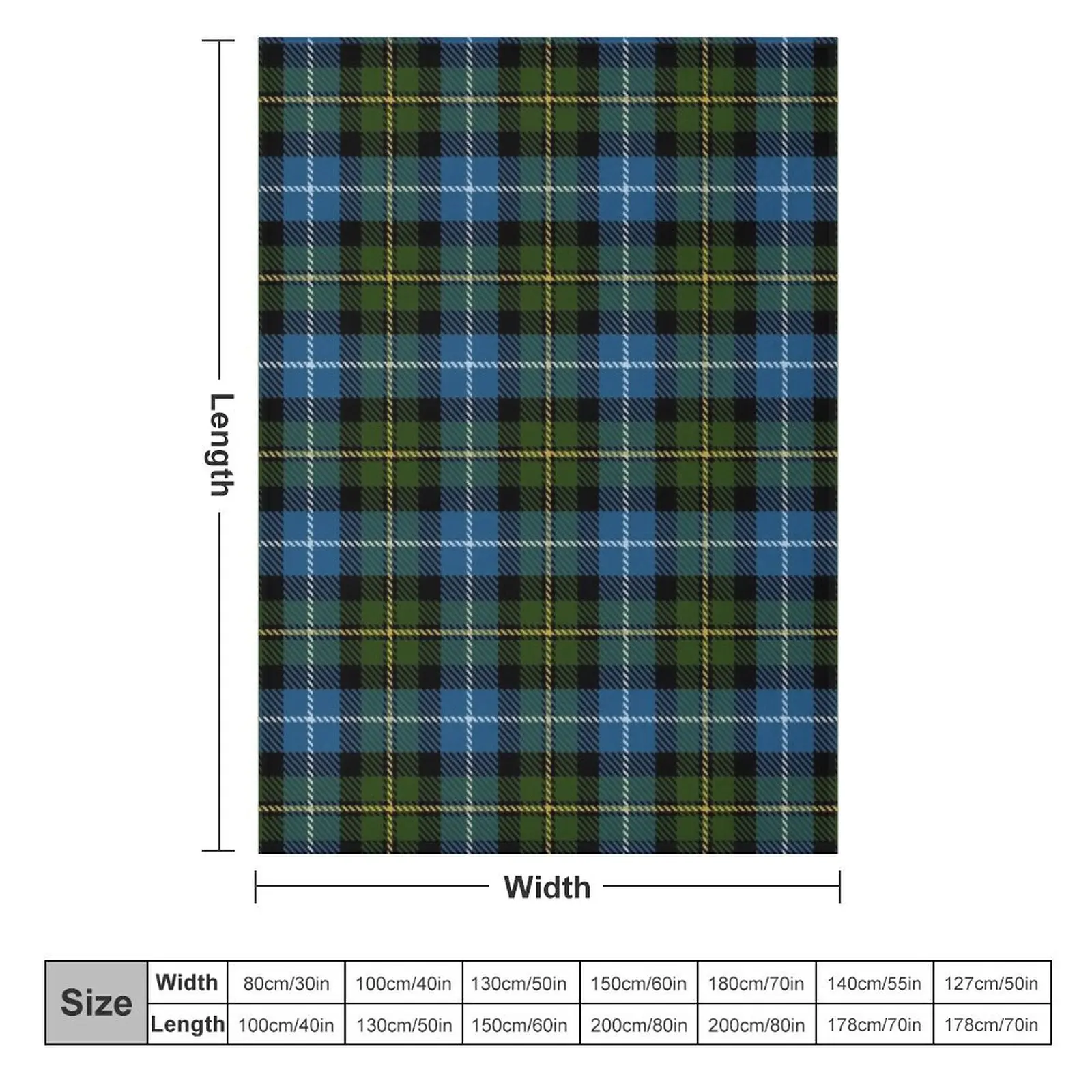 MacNeils Of Barra Clan Family Tartan Throw Blanket Plaid Furry Blankets