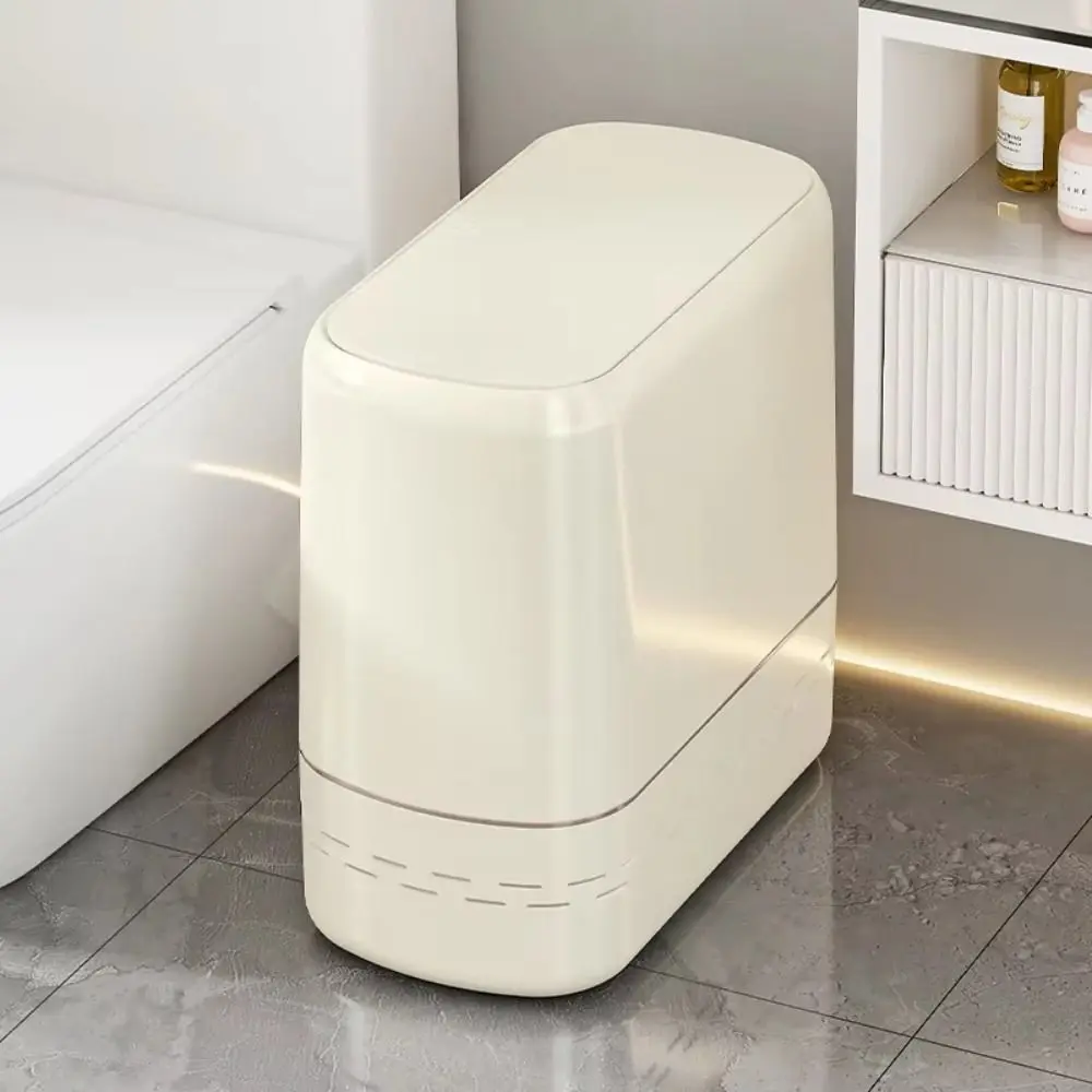 

Dustbin Thickened Trash Can Storage Bucket with Lid Waterproof Bin Wastebasket Plastic Desktop Garbage Bin Kitchen