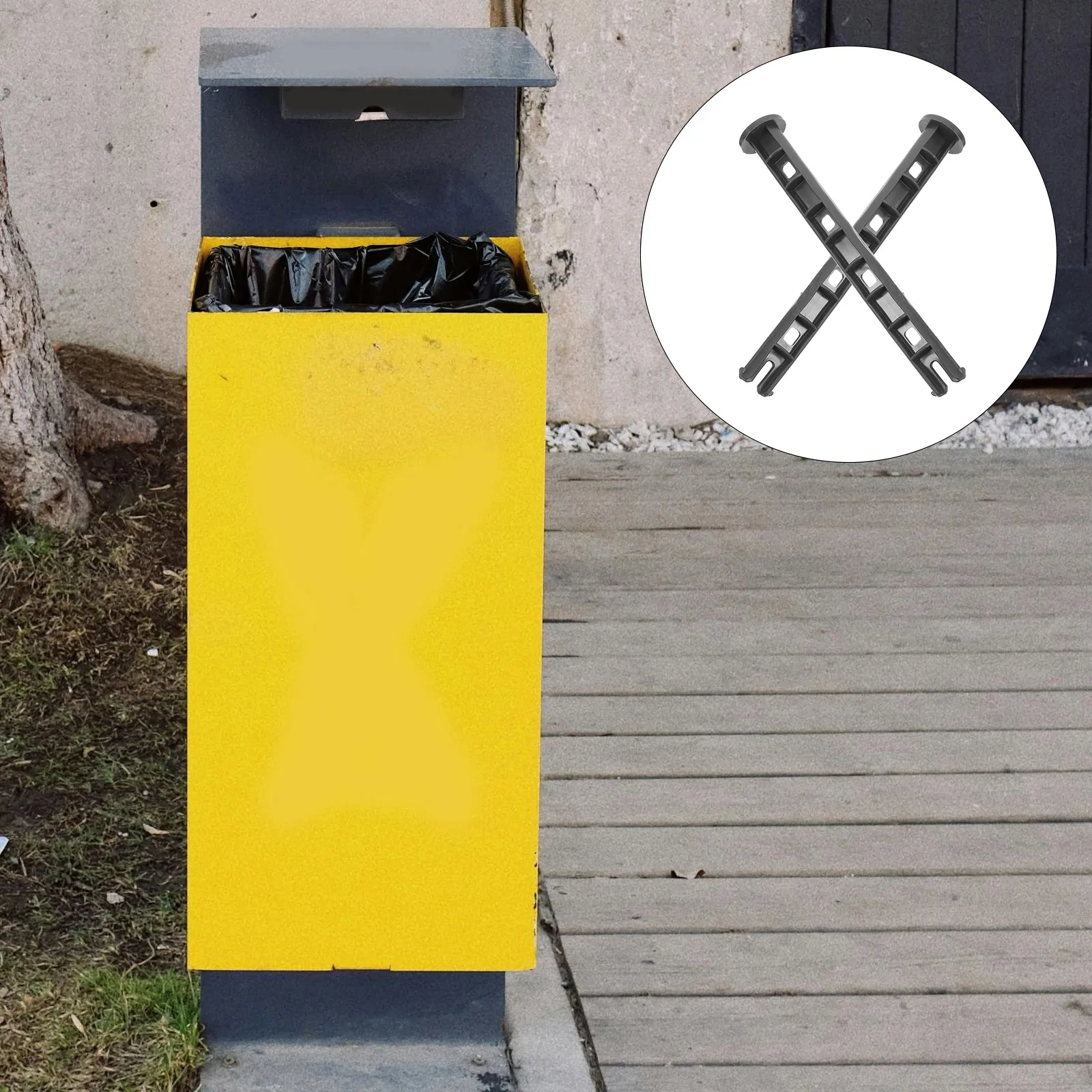 

10 Pcs Trash Can Accessories Bin Lid Hinge Pins Garbage Lock Pole Parts Lids Replacement Wheelie Hdpe Plastic Repair Outdoor