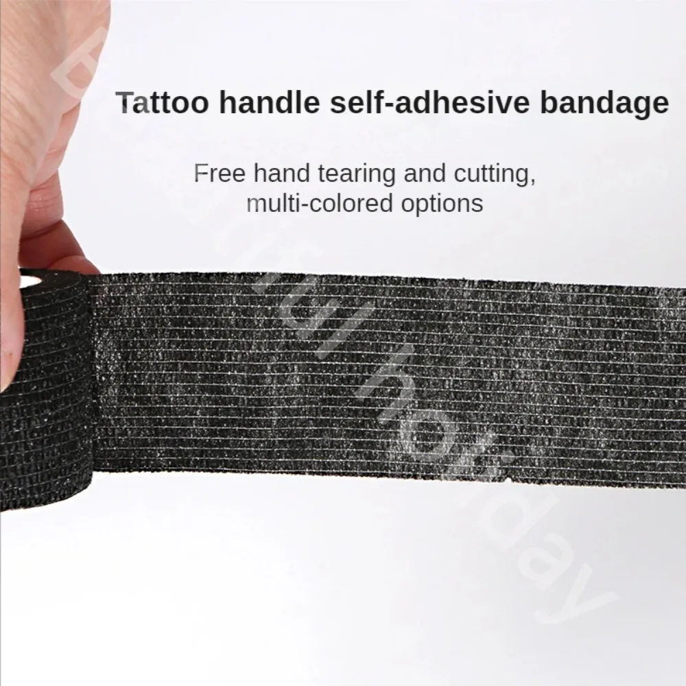 10/20/30/50Pcs Black Tattoo Bandage Anti-slip Athletic Nonwoven Disposable Waterproof Self-adhesive Elastic Bandage