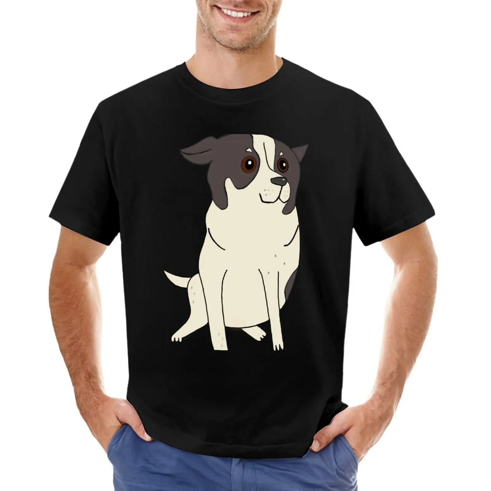 „ Kapitanie ”urocze Chihuahua x Foxy T-Shirt dla psów funnys koreańska moda za duże wagi ciężkie męskie koszulki mistrzowskie