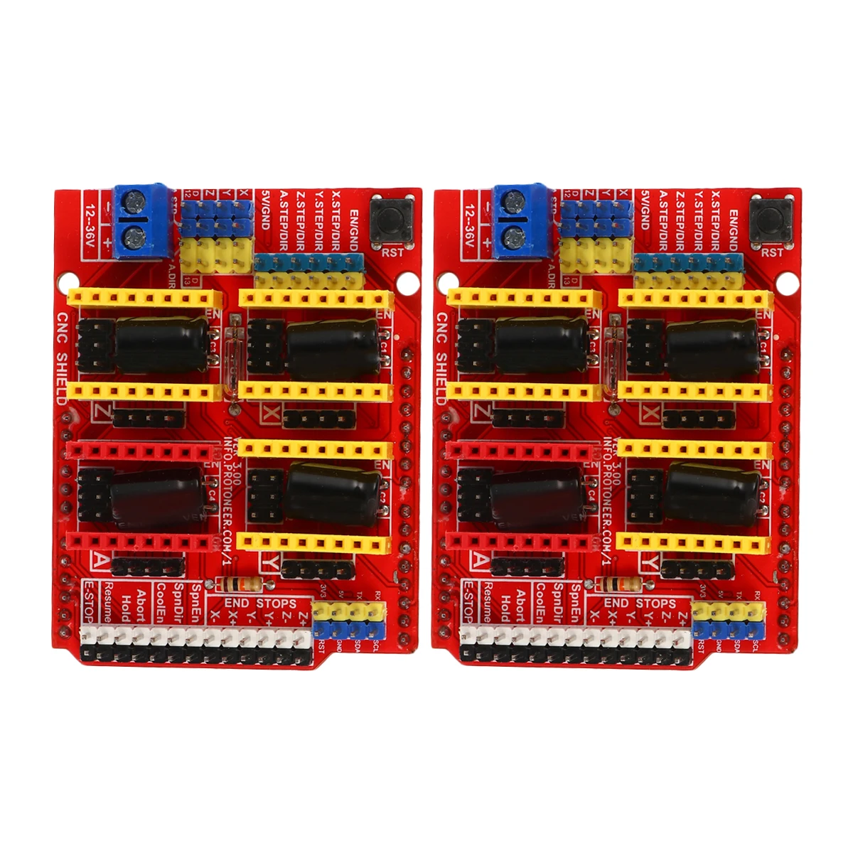 

2 Pcs A4988 Driver Board 3D Printer CNC Engraver Shield Expansion Board V3 Plastic PWM Spindle Direction Pin 12-36V DC Stepper