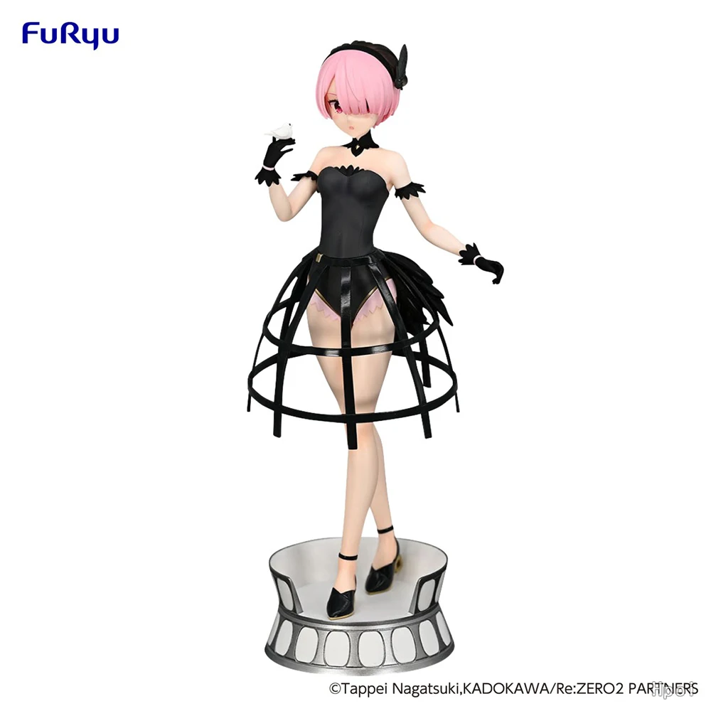 FuRyu Exceed Creative Figure Ram Rem Cage Dress Re:zero -Starting Life In Another World Kawaii Doll Original Anime Model Toys