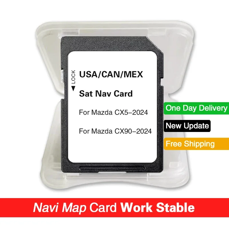 

16GB Navigation Maps SD Card 2023 Sat Navi for Mazda CX-5 CX-90 Car Memory Card USA CAN MEX Update Map Software
