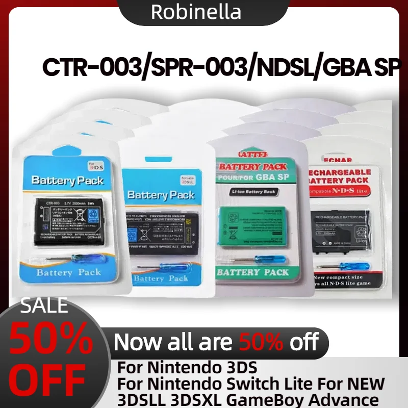 

Precision Fit CTR-003 SPR-003 Battery for Nintendo, 3.7V Li-ion Replacement Specifically for 3DS/2DS Series