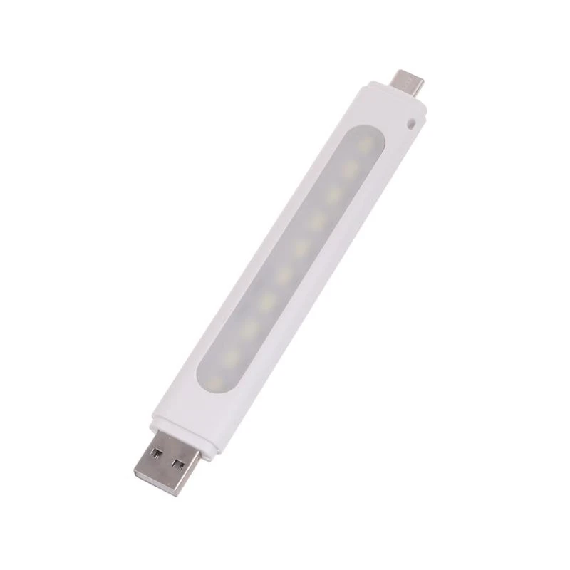L4MD LED USB LED con 10 perle LED Mini lampada notturna Micro USB o Interfacce tipo C per banchi alimentazione e