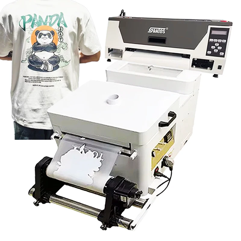 Mini DTF printer 30cm A3 XP600 head with powder shaker/ Oven for small work in European