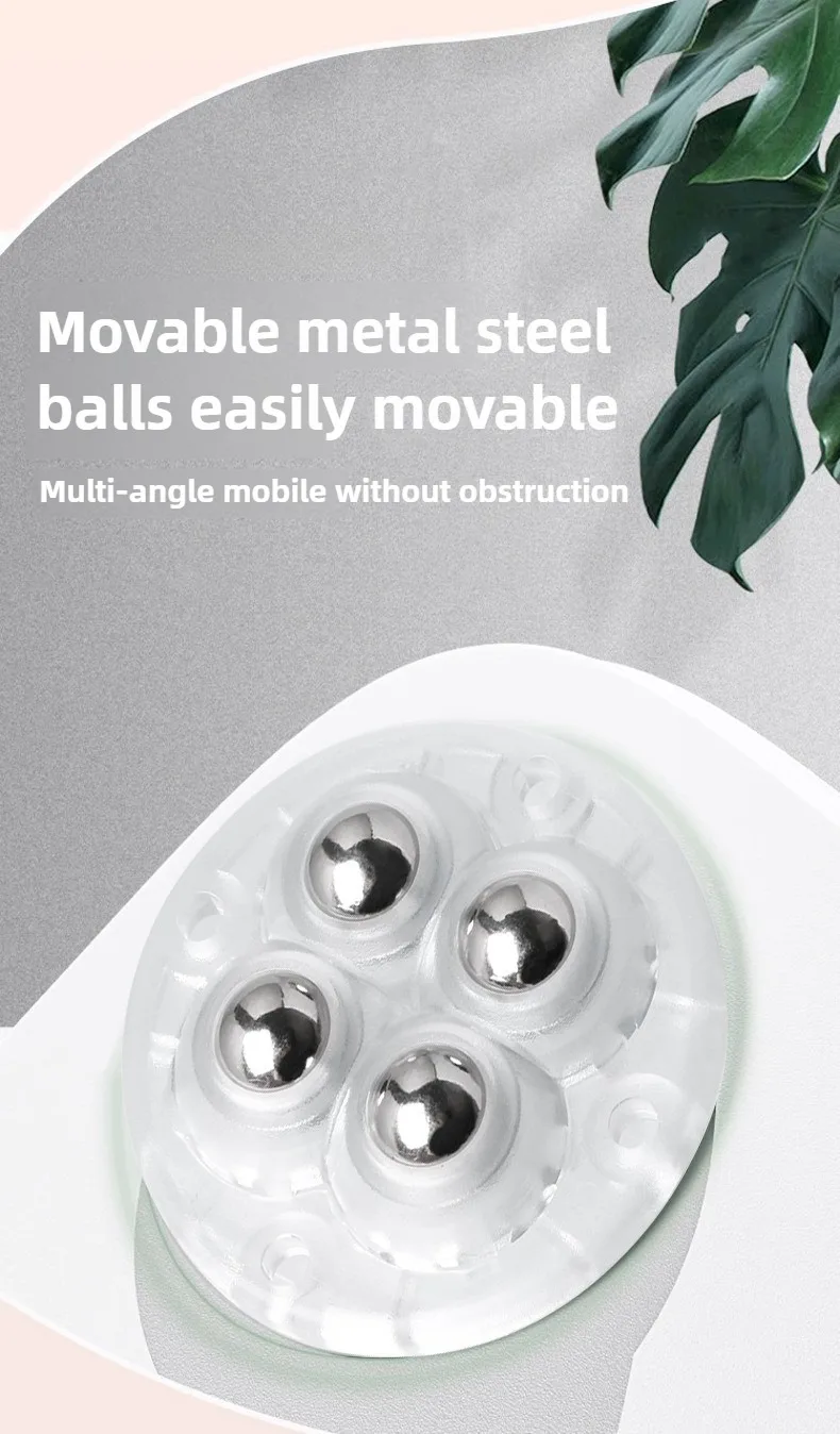 4 Stück Möbelrollen, Schwerlast-Kugelrollen, selbstklebend, Edelstahl, 360° drehbar ° Drehbares Universalrad, Traglast 10/60 kg – Detail 5