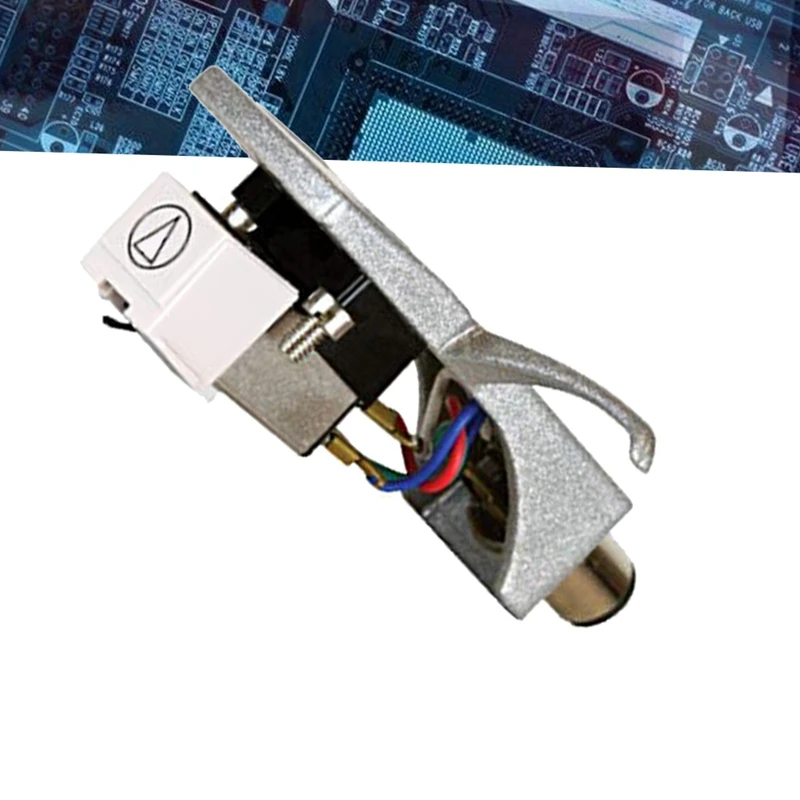 

Y16A AT3600L Moving Magnetic Cartridge Stylus Headshell Holder Connect Kit for LP Vinyl Record Player Turntable Phonograph