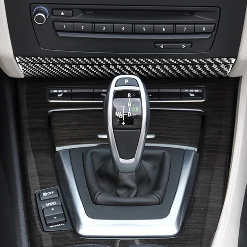 

Автомобильная наклейка из углеродного волокна, центральная консоль, CD-панель, нижняя крышка, украшение для BMW Z4 E89 2009-16, декоративные полоски, аксессуары для интерьера