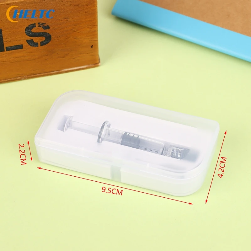 حقنة زجاجية من البورسليكات ، لوازم الإسعافات الأولية للسفر في الهواء الطلق ، حقنة مسبقة الصنع ، سعة اختيارية ، 1 * *