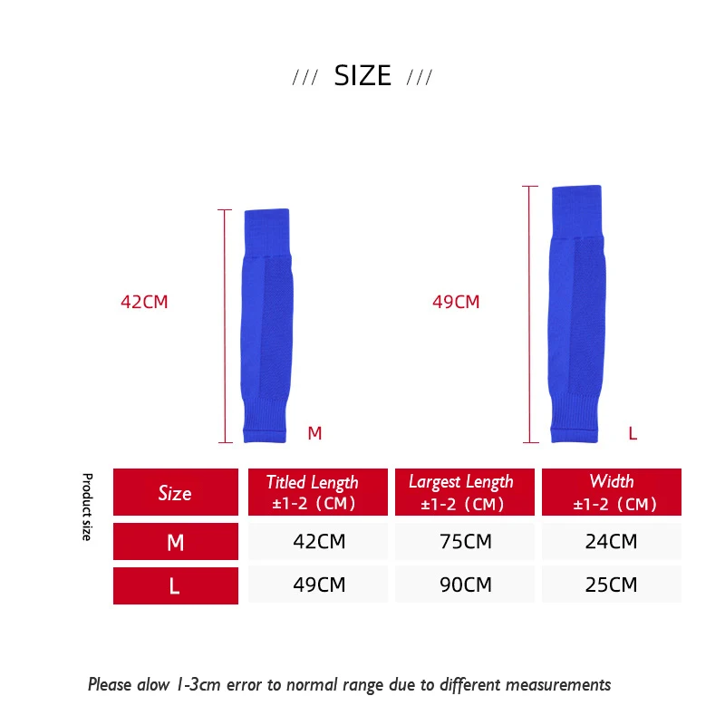 Podwójne zastosowanie rozciągliwe zakolanówki piłka nożna ocieplacze na nogi dla dorosłych piłka nożna rękawy bieganie Fitness koszykówka sportowe