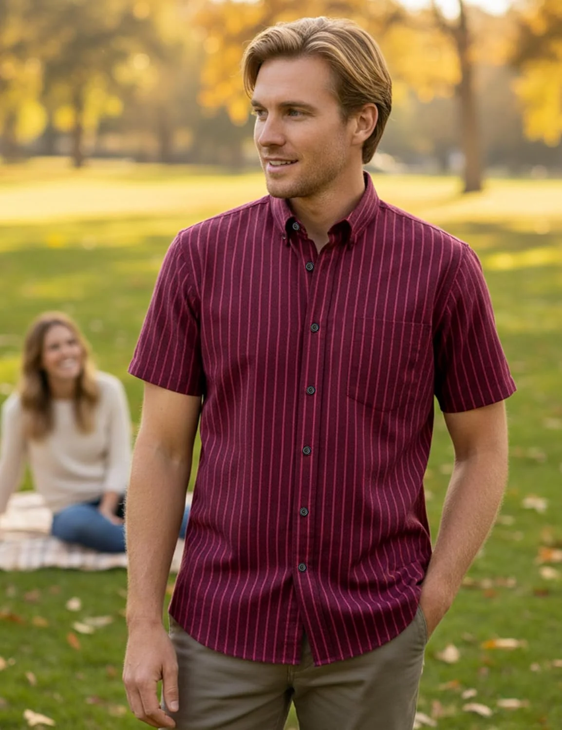 

Men's Basic Retro Short Sleeve Lapel Shirt Classic Striped 3D Printed Shirt Business Casual Office Commuting Top Fast Shipping