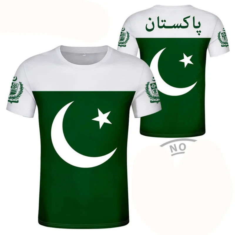 New 3D Pakistan Flag Emblem T Shirt For Men Peace And Love Theme Short T-shirts Kids Fashion Clothing Women Harajuku Sports Tops