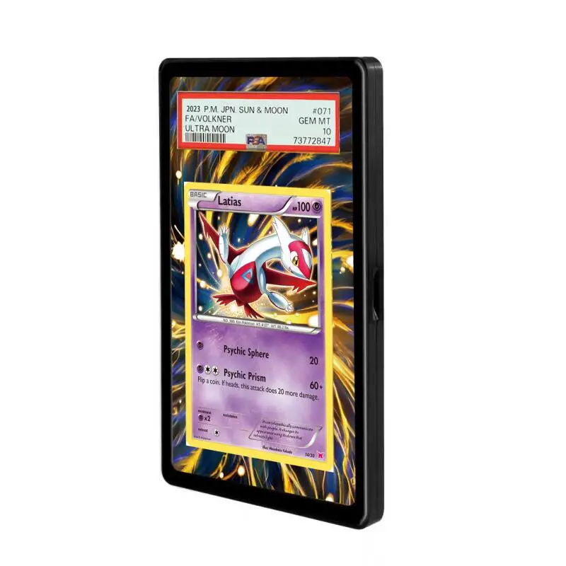 Карта-pokemon-anime-latias-Расширенная-художественная-витрина-Коллекционная-карта-Расширенная-картина-psa-Стойка-для-выставки-товаров-без
