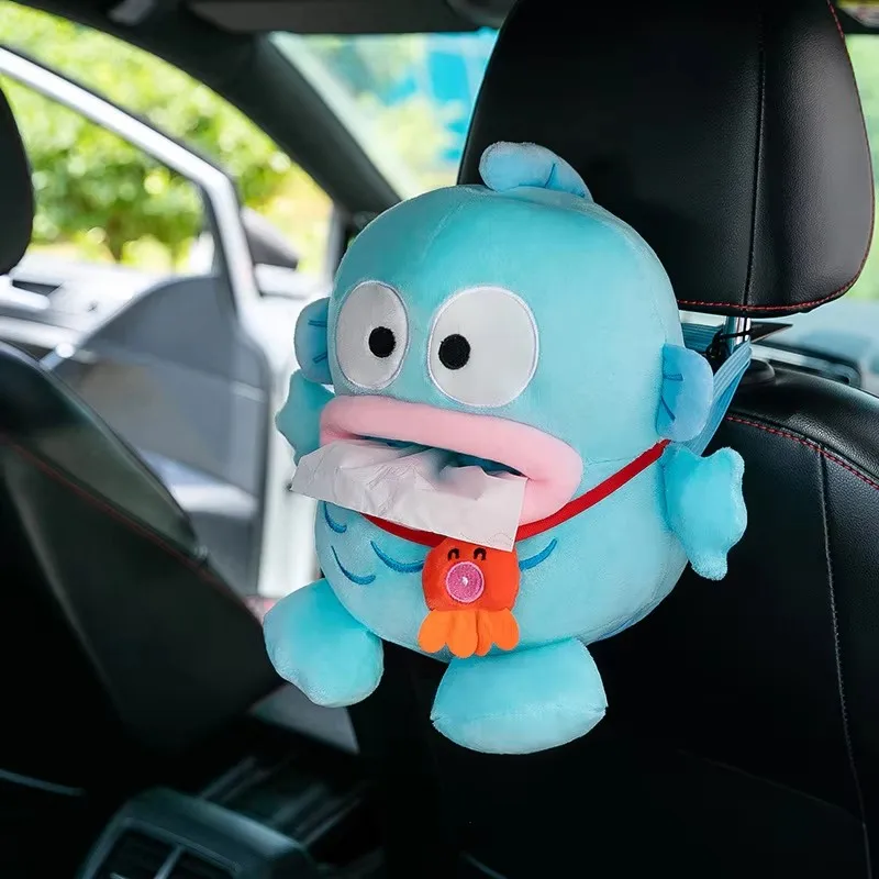 Cartoon Japanese Clownfish Hanton Little Monster Peripheral Doll Tissue Box Creative Doll Car Home Use Storage Box Same Pendant