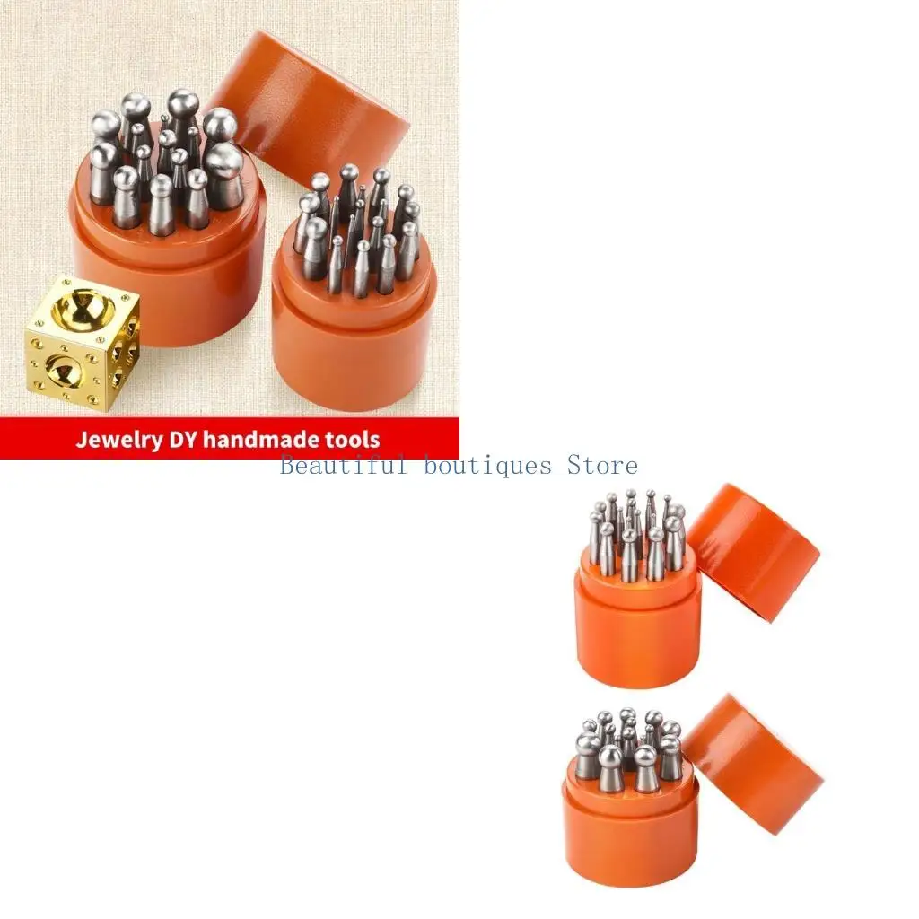 

U4LF Набор пробойников для ювелирных изделий Стальные пробойники для ювелирных изделий Высокопрочная стальная текстура Подходит