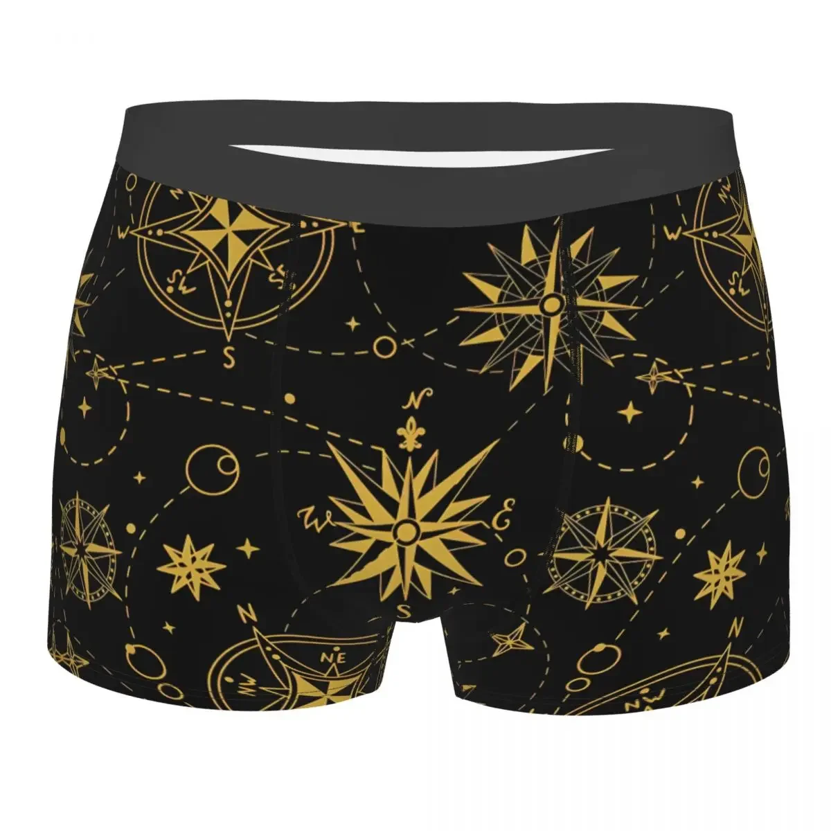 Man's Boxer Briefs Underwear Ocean Compass Highly Breathable Top Quality Sexy Shorts Gift Idea