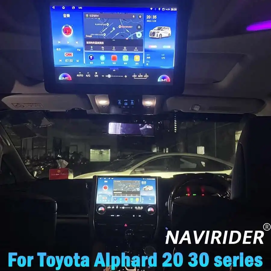 14.9 بوصة راديو السيارة الجديد أندرويد لتويوتا ألارد 20 ألفارد 30 Vellfire 2015-2023 CarPlay مشغل فيديو GPS WIFI ستيريو 4G