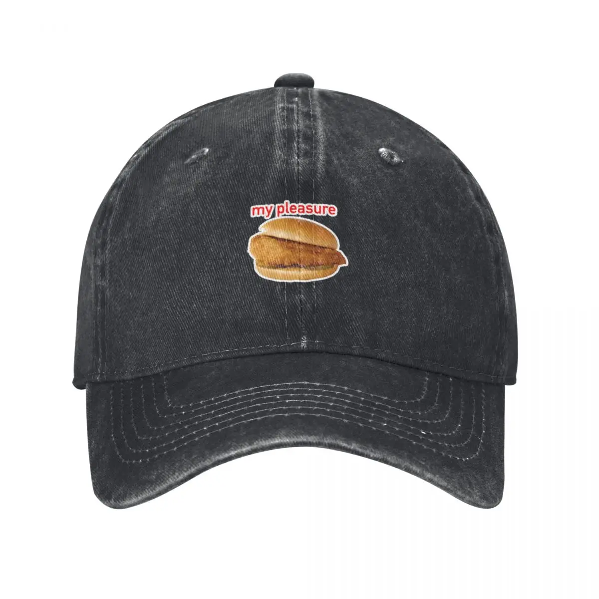

MY PLEASURE CHICKEN SANDWICH SHIRT AND Baseball Cap cute party Hat Luxury Hat Vintage Women's Golf Wear Men's