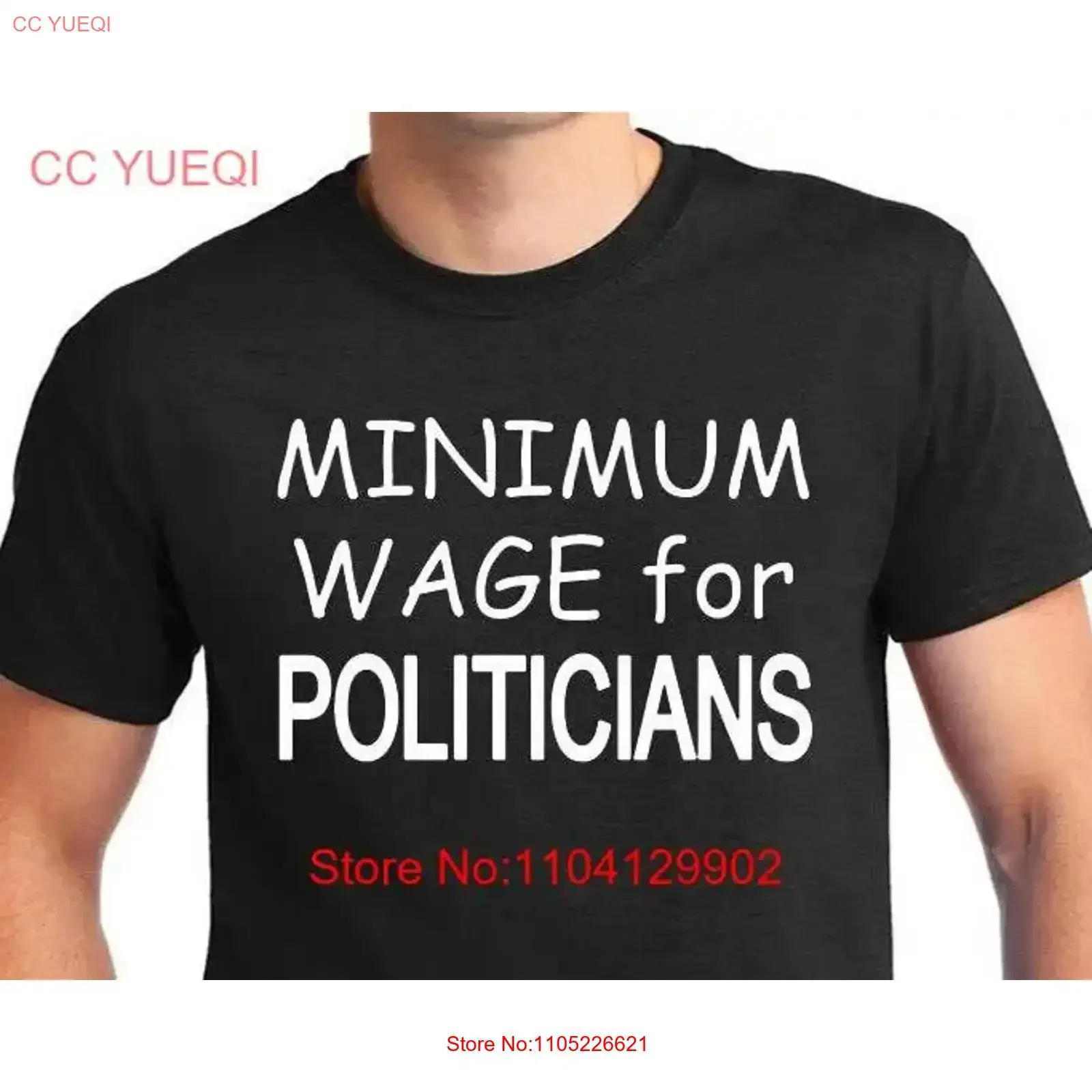 T-shirt drôle « Salaire minimum pour les politiciens » – Humour politique, blague politique, diverses couleurs, vintage, délavé, unisexe, streetwear