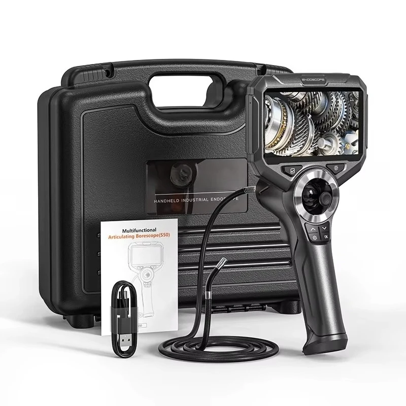 

720° 4 Ways Joystick Video Scope 3.9mm Single Lens Portable Articulated Snake Sewer Industrial Inspection Tools