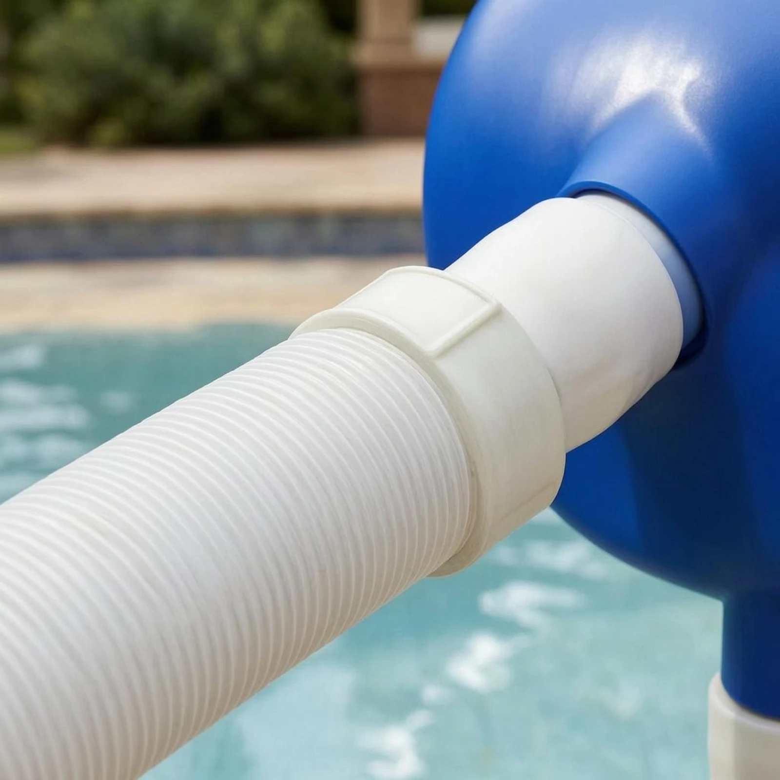 Pool Vacuum Cleaner Bristled Manual Pool Vacuum Water Cleaning Tool Blue Accents Assembly Kit