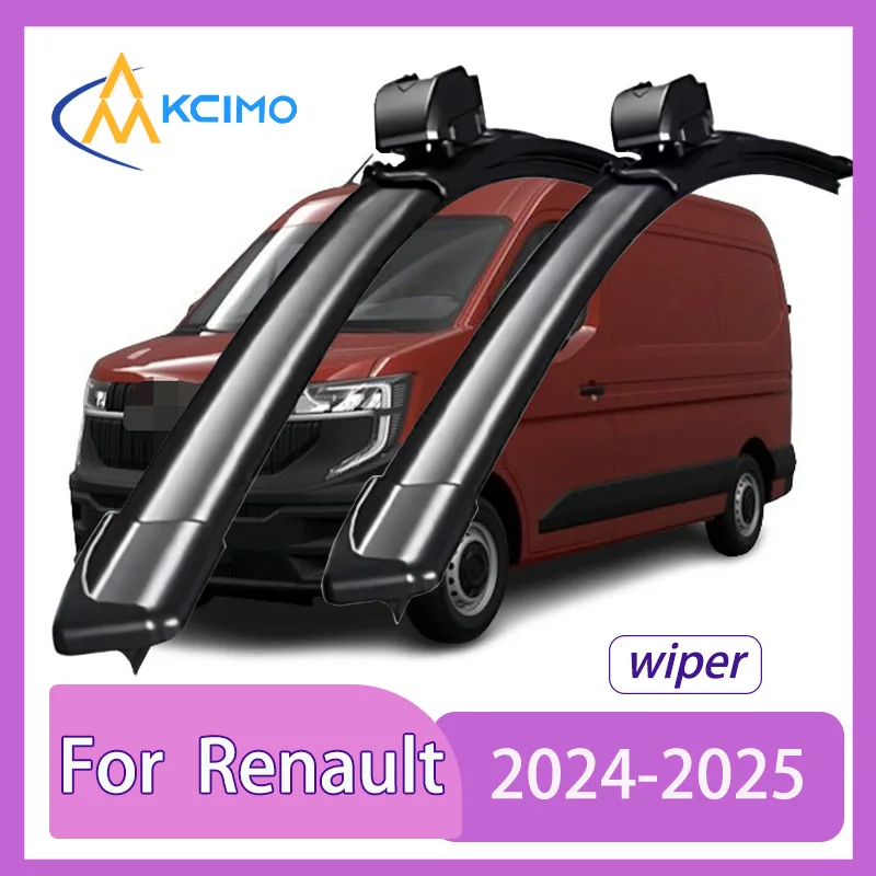 

2 Pack Silent Beam Wiper Blades For Renault Master XDD 2024-2025 Noiseless All-Weather Design Windshield Rain Brush Accessories