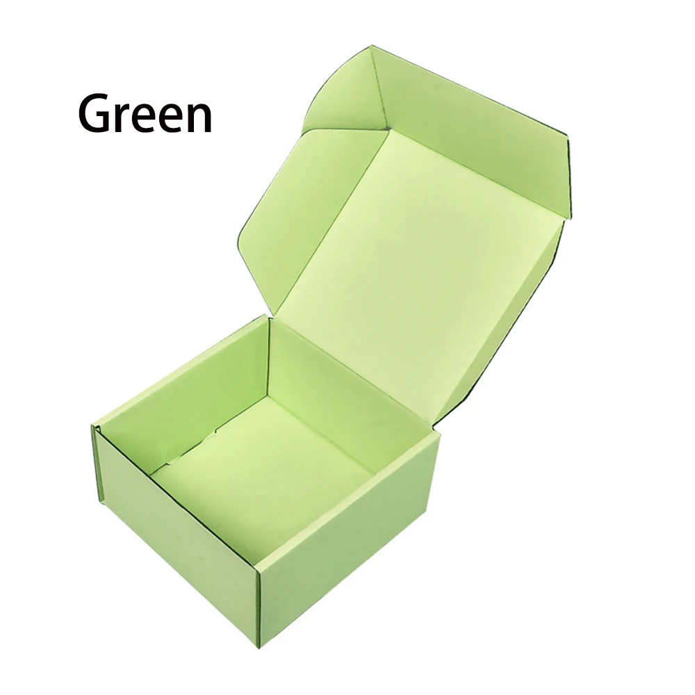 Caja de cartón para avión, caja de regalo de papel Kraft de colores, embalaje de ropa, caja de cartón corrugado, caja de regalo de decoración navideña, 10 Uds.