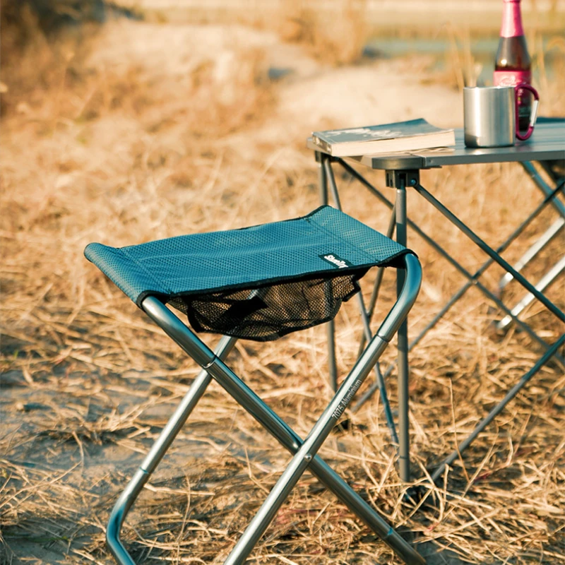 33*36*40cm Lightweight and Compact Folding Camping Stools Aluminum Alloy High Strength Sturdy and Stable Design