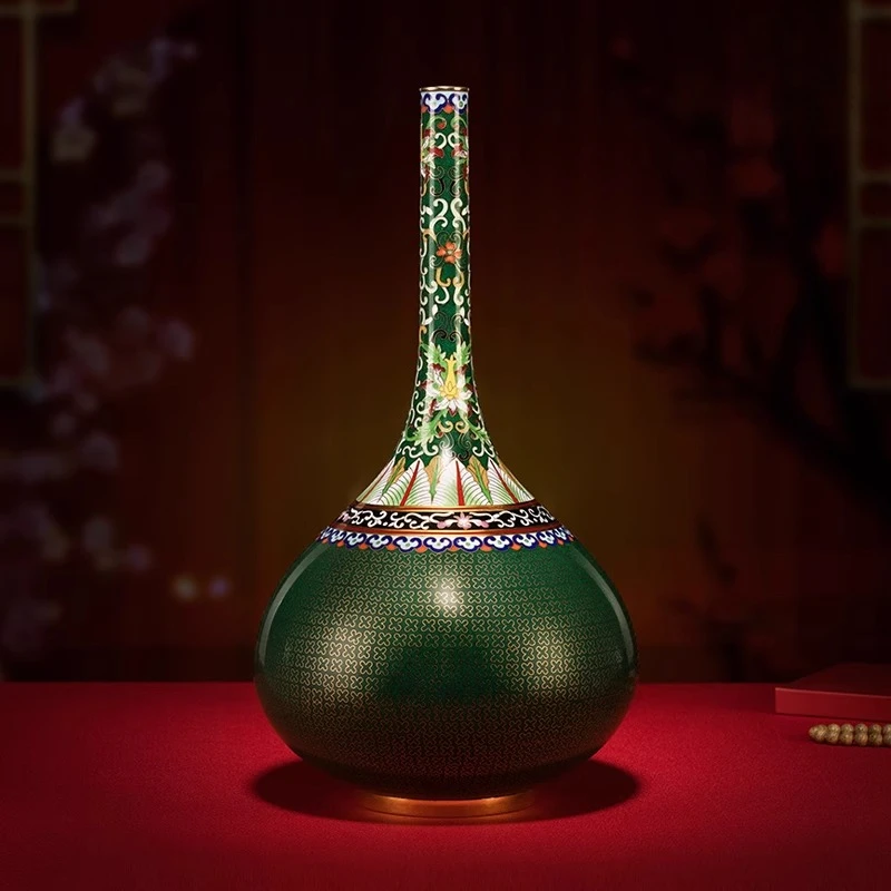 Living room desktop copper vase, ornaments, home decoration crafts
