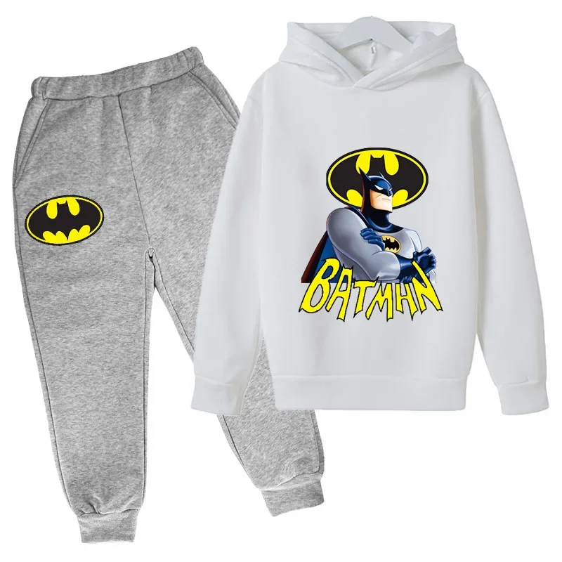 Batman Marvel DC Children\'s leisure Sweater Suit Two-Piece Hoodie New Hero Pullover